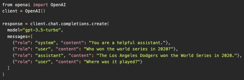 OpenAI Syntax
